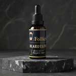 Follicity Beard Elixir – бутилка с масло за брада с 9 натурални съставки за подхранване и растеж
